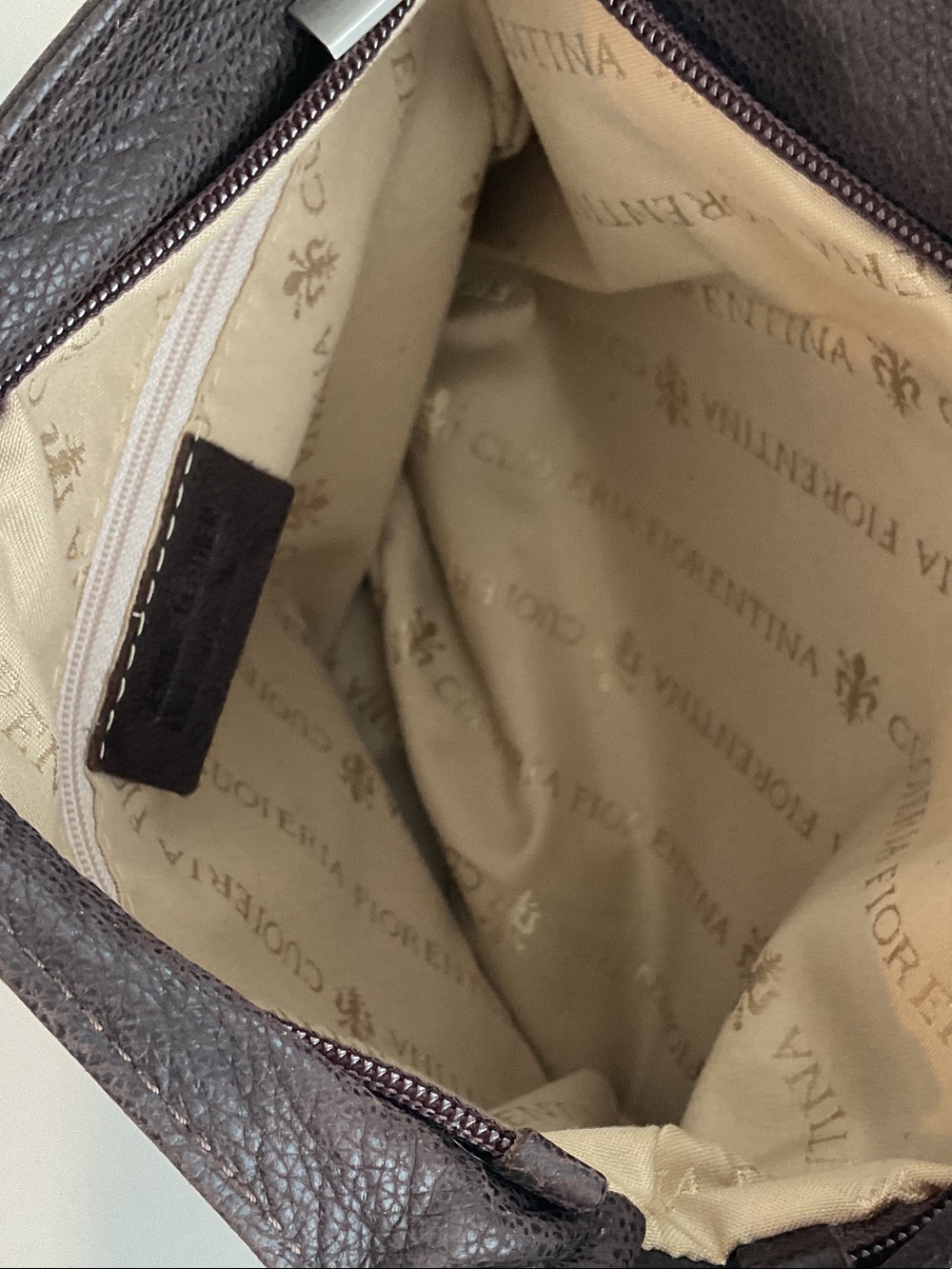 CUOIERIA FIORENTINA Dark Brown Leather Crossbody Bag - Classic Everyday Carry - Picture 15 of 16